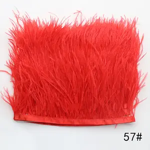 54 türlü renk sahne kostüm aksesuarları 8-10 Cm devekuşu tüy