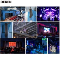 Subwoofer professionnel passif DEKEN Club 218B RCF 5600W Peak, double 18 pouces, système audio pour concerts