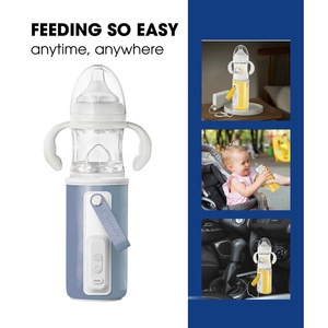 Set da Viaggio Portatile 3 in 1 240ml Dispenser Rapido per Latte in Polvere Miscelatore Scaldabiberon USB in PPSU per l'Alimentazione del Bambino - Product Image 5