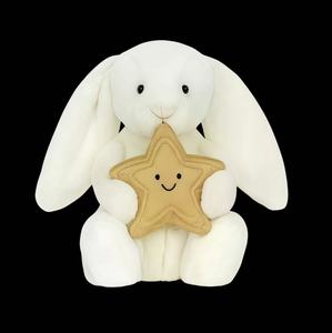 Nouveau style JC Fun : Poupée en <span class=keywords><strong>pot</strong></span> en forme de lapin étoilé avec ampoule, Hortensia, Lierre, Design de graduation, en polyester, rembourrage en coton PP - Product Image 3