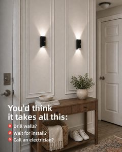 Lámpara de Pared con Sensor de Movimiento de Diseño Moderno, Control Remoto, Recargable, 3 Temperaturas de Color, Regulable, Aplique de Pared LED Magnético - Product Image 2