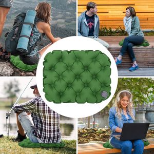 Portable Single Thick Inflatable Cushion Outdoor Camping Moisture-proof Mattress Seat <b>Pad</b> - Product Image 3