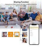 Mini Módulo Interruptor Inteligente de 16A, Módulo de Disyuntor Inteligente Zigbee, Compatible con la Aplicación Smart Life, Home Assistant, Hotel, Android, PC