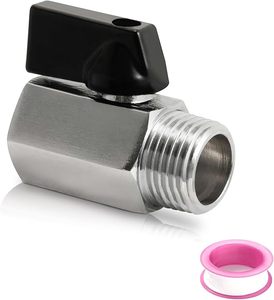 Fabricant en gros de mini-vannes à bille en laiton chromé, filetages NPT BSP, 200 PSI, vente directe d'usine - Product Image 1