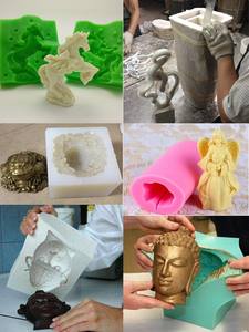 Estaño curado <span class=keywords><strong>rtv2</strong></span> caucho de silicona líquida materia prima para la fabricación de moldes - Product Image 3