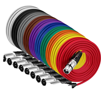 Câble micro serpentin XLR mâle vers XLR femelle 3 broches de haute qualité pour microphone professionnel de studio, OEM d'usine