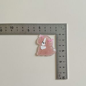 MFan Pastoral Puppy: Nuove Decorazioni in Acrilico con Stampa Cartoon, Fiori in Resina, Accessori <span class=keywords><strong>Fai</strong></span>-<span class=keywords><strong>da</strong></span>-<span class=keywords><strong>Te</strong></span> per Scarpe e Gioielli - Product Image 4