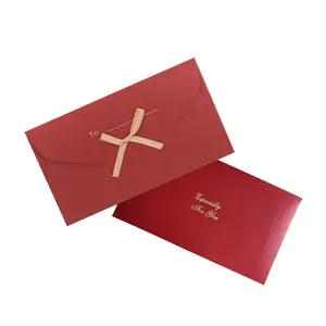 뜨거운 판매 맞춤형 럭셔리 웨딩 카드 디자인 서양 파티 장식 클래식 인사말 봉투 초대장