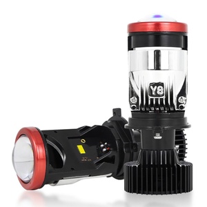 Projecteur de phare LED H4, mini-lentille, phares LED Y7 Y8, phare LED de voiture 170W super lumineux blanc pour voiture et moto - Product Image 1