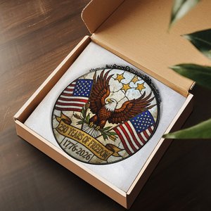 ของตกแต่งหน้าต่างแบบแขวน รูปจี้แก้วสีสไตล์อเมริกัน ฉลองครบรอบ 250 ปี - Product Image 3