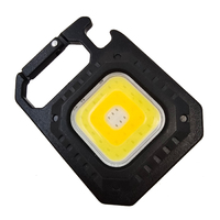 Lampe de travail LED COB rechargeable par USB, porte-clés multifonction avec mousqueton, ouvre-bouteille, embouts de tournevis, lampe de poche d'urgence
