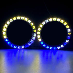 Feux de <span class=keywords><strong>halo</strong></span> LED multicolores RVB à flux changeant pour voitures, universels, 710 mm-160 mm, blanc 12V - Product Image 1