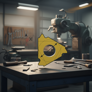 Insert fileté métrique fin à droite Fervi pour filetage interne avec I.C. Conception de précision adaptée aux applications métalliques - Product Image 3