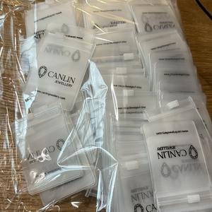 Custom <strong>With</strong> Your Logo Mini 8x8 cm Pvc Plastic Earring Necklace Jewelry Packaging <strong>Small</strong> <strong>Zip</strong> Lock Pouch <strong>Bag</strong> for Jewellery - Product Image 4
