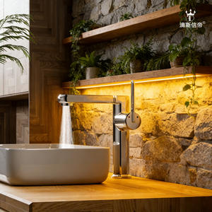 Grifo de Lavabo Inteligente Dipsi Emperor con Pantalla Digital, Monomando, Montaje en Encimera, Válvula de Cerámica, Iluminación LED - Product Image 3