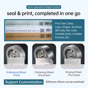 Machine automatique de cachetage de codage de <span class=keywords><strong>jet</strong></span> d'encre de sac en plastique nouvelle imprimante de date d'expiration de scellant de bande continue de catégorie alimentaire - Product Image 3