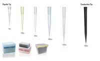 Personnalisé 10ul 200ul 300ul1000ul Embouts de micropipette stériles en plastique Fournitures médicales Pipettes expérimentales avec graduation