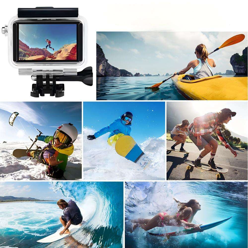 HONGDAK for DJI Action 5pro Kit with Lens Protective Film Buoyancy Rod Waterproof Case Action Camera Outdoor Equipment