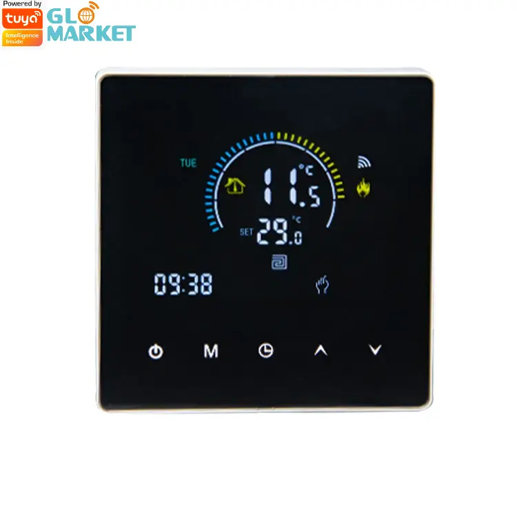 Glomket Pintar Tuya Wifi Termostat 16A/3A Pemanas Lantai Pemanas Gas Air Listrik Pengontrol Suhu Digital Dapat Diprogram