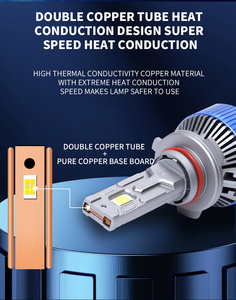 Công suất cao A98 120W LED Bóng đèn H7/H11 CANBUS tự động hệ thống chiếu sáng A5 mô hình 6500K Đồng đôi ống sương mù/lái xe đèn pha cho xe ô tô - Product Image 3