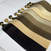Extensions de cheveux humains à pointe plate en kératine, double épaisseur, en caoutchouc souple européen, qualité supérieure, des meilleurs fournisseurs de cheveux