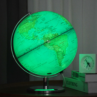 Globe terrestre géographique rotatif en métal de 25 cm, globe terrestre avec carte du monde pour enfants, modèle de globe terrestre pour la décoration de la maison ou du bureau