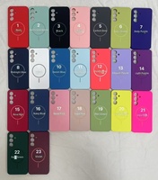 Étui de téléphone portable en silicone antichoc magnétique pour Samsung S24 25 26 Ultra, coque de protection pour A35 36 37 A55 56 57