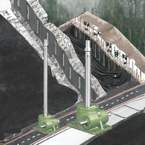 ชุดยกแบบสกรู<span class=keywords><strong>เกียร์</strong></span>รูปสี่เหลี่ยมคางหมู รุ่น SWL พร้อมมือหมุนขนาดใหญ่  แบบใช้มือหมุนและแบบไฟฟ้า - Product Image 6