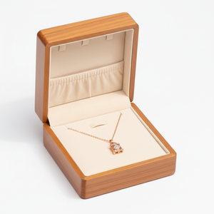 Collier Pendentif Verrouillable de Haute Qualité pour Usage Quotidien, Bijoux en Or Rose 18K avec Diamant Naturel Véritable, Collier Pendentif Exquis - Product Image 4