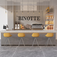 Usine directe jambe haute disque rond levage rotatif réglable meubles commerciaux bureau zone de rupture tabouret de Bar pour cantine