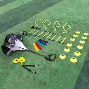 Escalera de Agilidad Personalizada para Fútbol, Equipo de Entrenamiento de Agilidad, Conos, Obstáculos, Paracaídas - Product Image 1