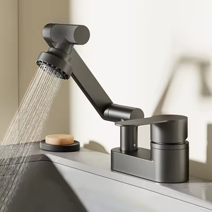 <strong>Best</strong> Selling Brass Deck Mounted 360 Degree Rotating Thermostatic OEM Acceptable Basin <strong>Taps</strong> Pull Spray Water Saving for <strong>Bathroom</strong> - Product Image 1