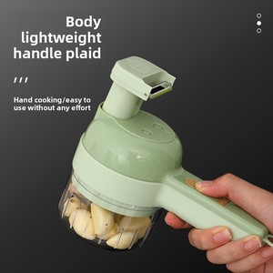 <b>Multifunctional</b> Daily Use Kitchen Tool Plastic Garlic Masher Electric Meat/ <b>Vegetable</b> Chopper Gatling Design Manual Operation - Product Image 2