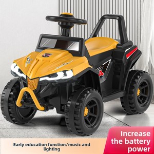 Bici Elettrica da Spiaggia per Bambini, Anti-Ribaltamento, Fuoristrada, Telecomando, Quattro Ruote in Plastica con Sedile per Bambini da 2 a 4 <span class=keywords><strong>Anni</strong></span> - Product Image 2