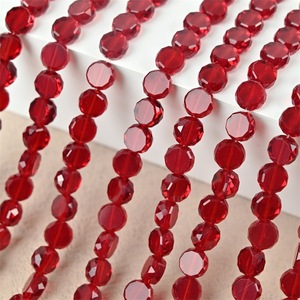 Perles en verre soufflé à la chalumeau, facettées plates, circulaires, en forme de tambour, 4mm, 6mm, 8mm, pour la fabrication de bijoux - Product Image 4