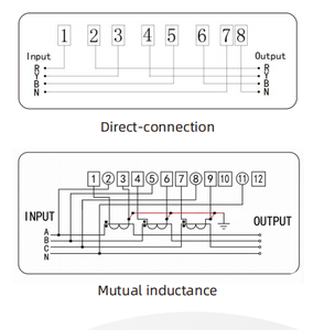 Medidor de Energía Trifásico con Teclado ZHONGYI STS DLMS/DL/T645-2007 Modbus-RTU RS485/LoRaWAN, Clase de Potencia Activa 1, 100A, Potencia Reactiva - Product Image 3