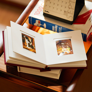 Haute qualité Mini 4x6 pour <span class=keywords><strong>Polaroid</strong></span> tissu fente pour carte Album <span class=keywords><strong>Photo</strong></span> PET sans acide Album <span class=keywords><strong>Photo</strong></span> PVC PU fermeture liant Logo personnalisé - Product Image 1