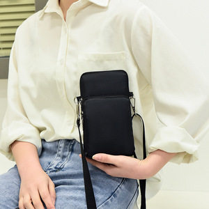 Bolso de teléfono móvil de pantalla grande para mujer, bolso de hombro Oxford tipo bandolera de tela, brazo de baile de muñeca, monedero de PU a la moda - Product Image 3