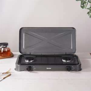 Cocina de Gas de Alta Calidad con <span class=keywords><strong>Llama</strong></span> Ajustable, Hornilla de Gas de 2 Quemadores para Cocina Doméstica, Camping y Exteriores - Product Image 4