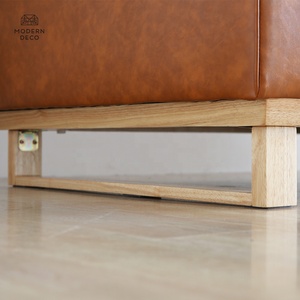 <span class=keywords><strong>Canapé</strong></span> — housse en faux <span class=keywords><strong>cuir</strong></span>, 3 places, en bois, noir, <span class=keywords><strong>beige</strong></span>, moderne, de haute qualité, offre spéciale - Product Image 4