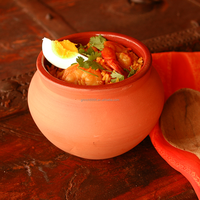 Casserole en terre cuite, bol en terre cuite pour plats mexicains, indiens, coréens, ustensiles de cuisine en terre cuite faits à la main, four en terre cuite, pot à biryani