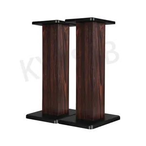 KYYSLB Baked Wooden Bookshelf Speaker Stands Professional HIFI Audiophile Home Audio Floor Standing LoudSpeaker Stand Bracket