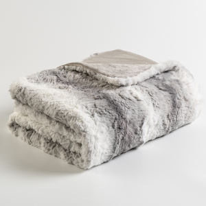 <span class=keywords><strong>Couverture</strong></span> en vison super douce et soyeuse, rayures grises, surdimensionnée, Chinchilla, ombre, <span class=keywords><strong>renard</strong></span>, charbon, fausse <span class=keywords><strong>fourrure</strong></span>, pour canapé et canapé - Product Image 3