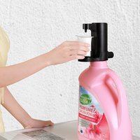 Distributeur de lessive électrique automatique à détection, réutilisable, pour extérieur, avec gobelet gradué, rechargeable par USB, pour hôtels et foyers