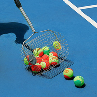Buigbare, flexibele tennisbalophaaltool, telescopische stok, roller, mesh tas, multifunctioneel balophaalhulpmiddel met neerwaartse druk