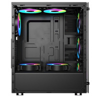 High Airflow Mid Tower Pc Gaming Complet Desktop Computer Pc Case for