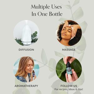 Ball <strong>Bead</strong> Bottle Cold Pressed Pure Essential Oil Aromatherapy with Lavender <strong>Rosemary</strong> &amp; Lemon-Fresh &amp; Sweet Scent - Product Image 2