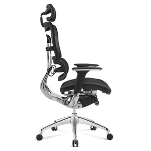 Chaise de bureau MIGE à dossier haut, design moderne en tissu, ergonomique, avec réglage 3D et dossier en maille - Product Image 6