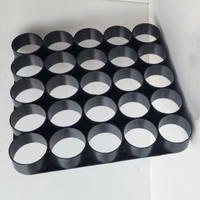 Bac à semis en plastique détachable et réutilisable, anti-chute, résistant à la corrosion, noir, avec contrôle des racines, respirant, 25 trous