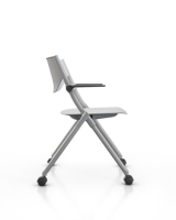 Hot Saling Easy Chair Chaises pliantes en plastique Chaise de formation scolaire avec table d'écriture